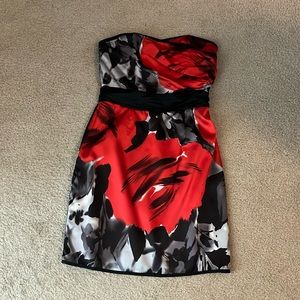 Strapless cocktail dress